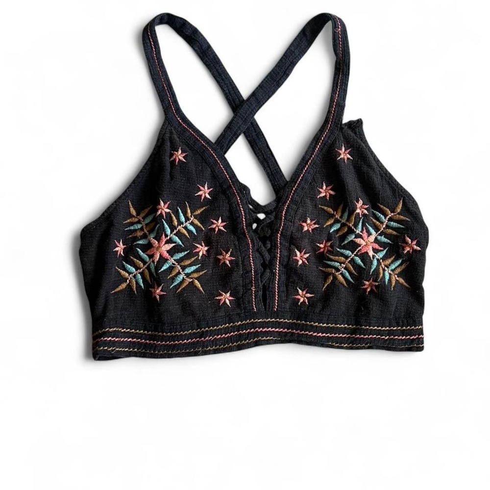 Embroidered black American‎ Eagle Top